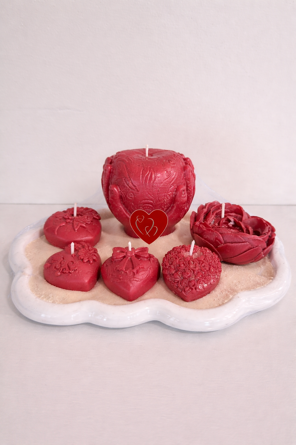 Romantic Harmony - Scented Soy Wax Candles Arrangement
