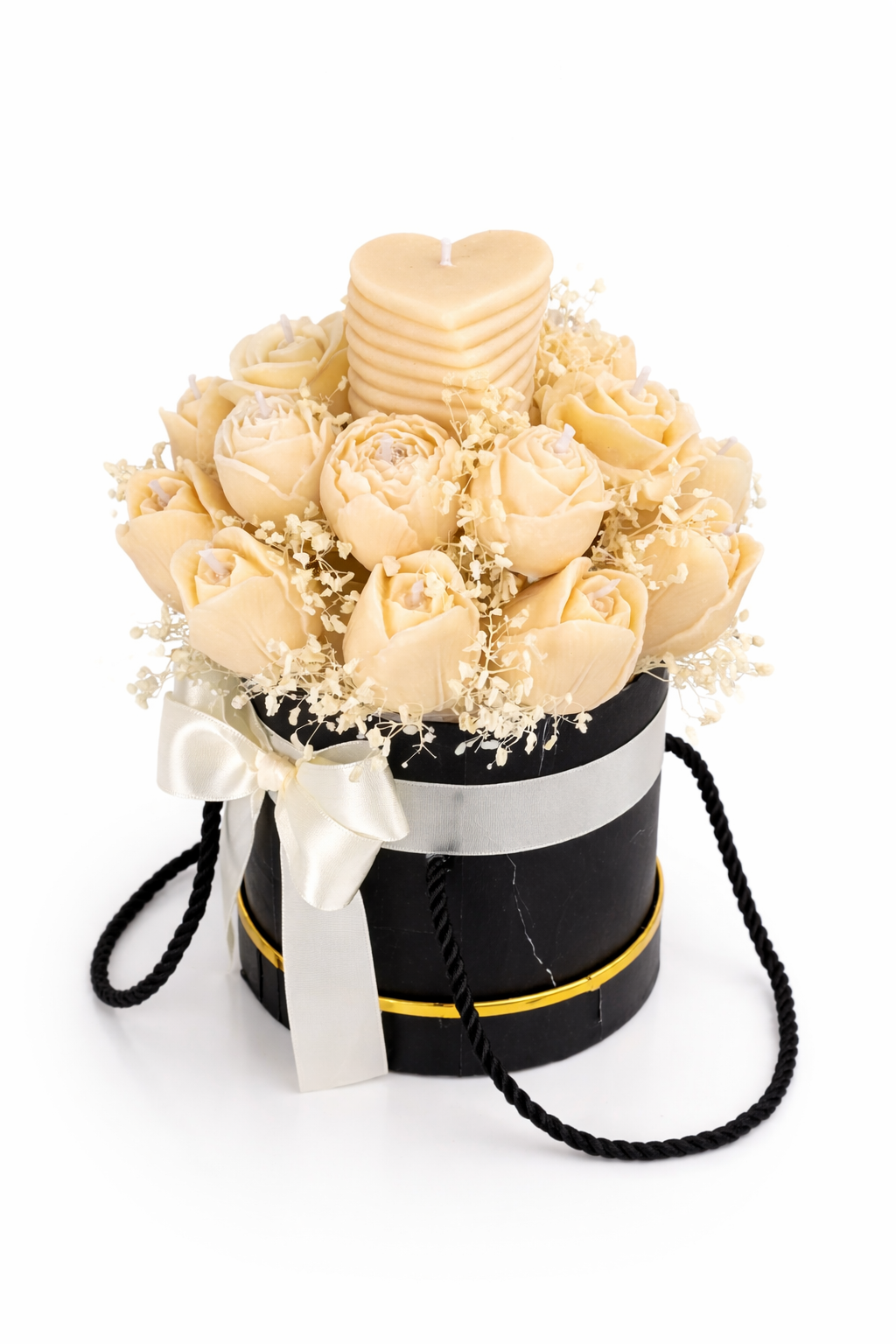 Arreglo de flores elegante en caja para embellecer tu jardín