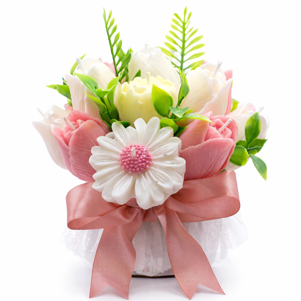 Tulips and Daisies Bouquet - Elegant Floral Arrangement for Any Occasion