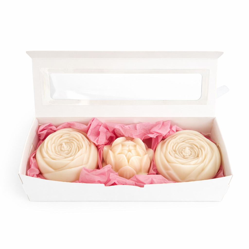 Silk Flowers - Set of 3 Candle Flowers