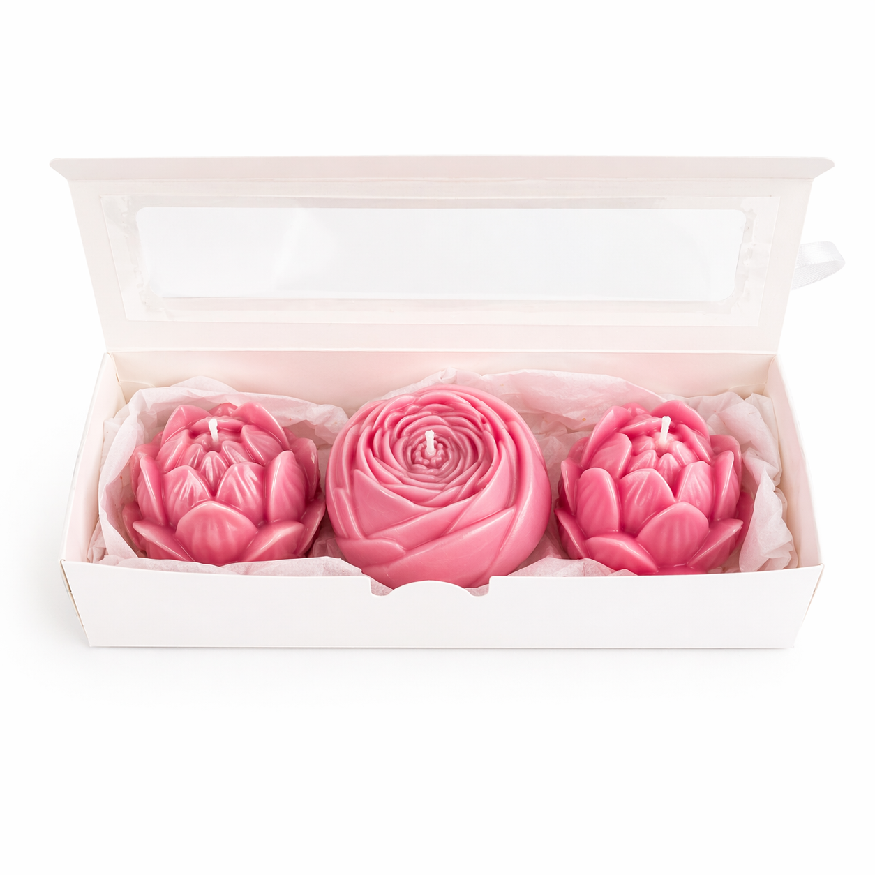 Silk Flowers - Set of 3 Candle Flowers