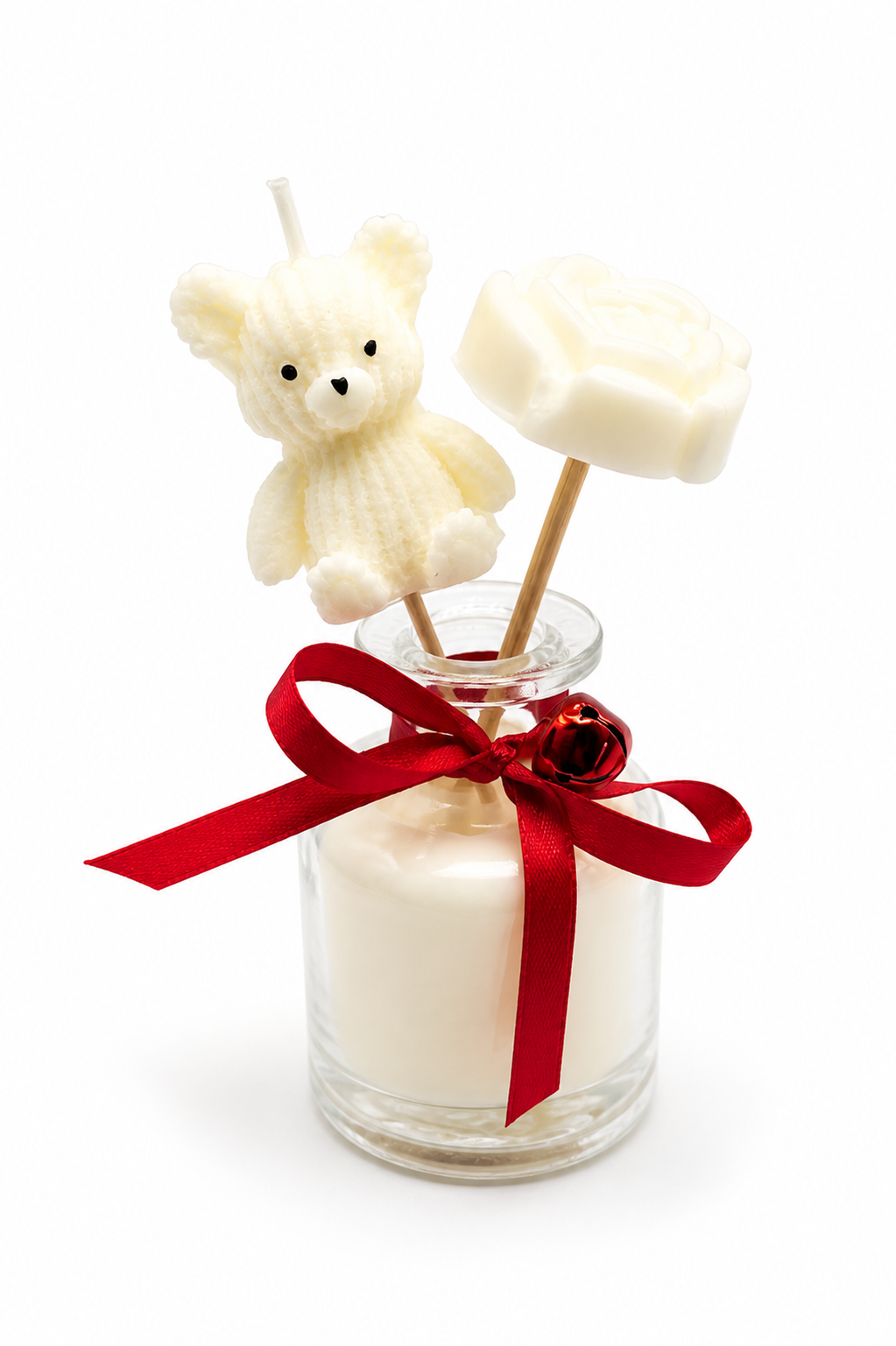 Handmade Bear Candle in a Jar - Cute Home Decor Piece